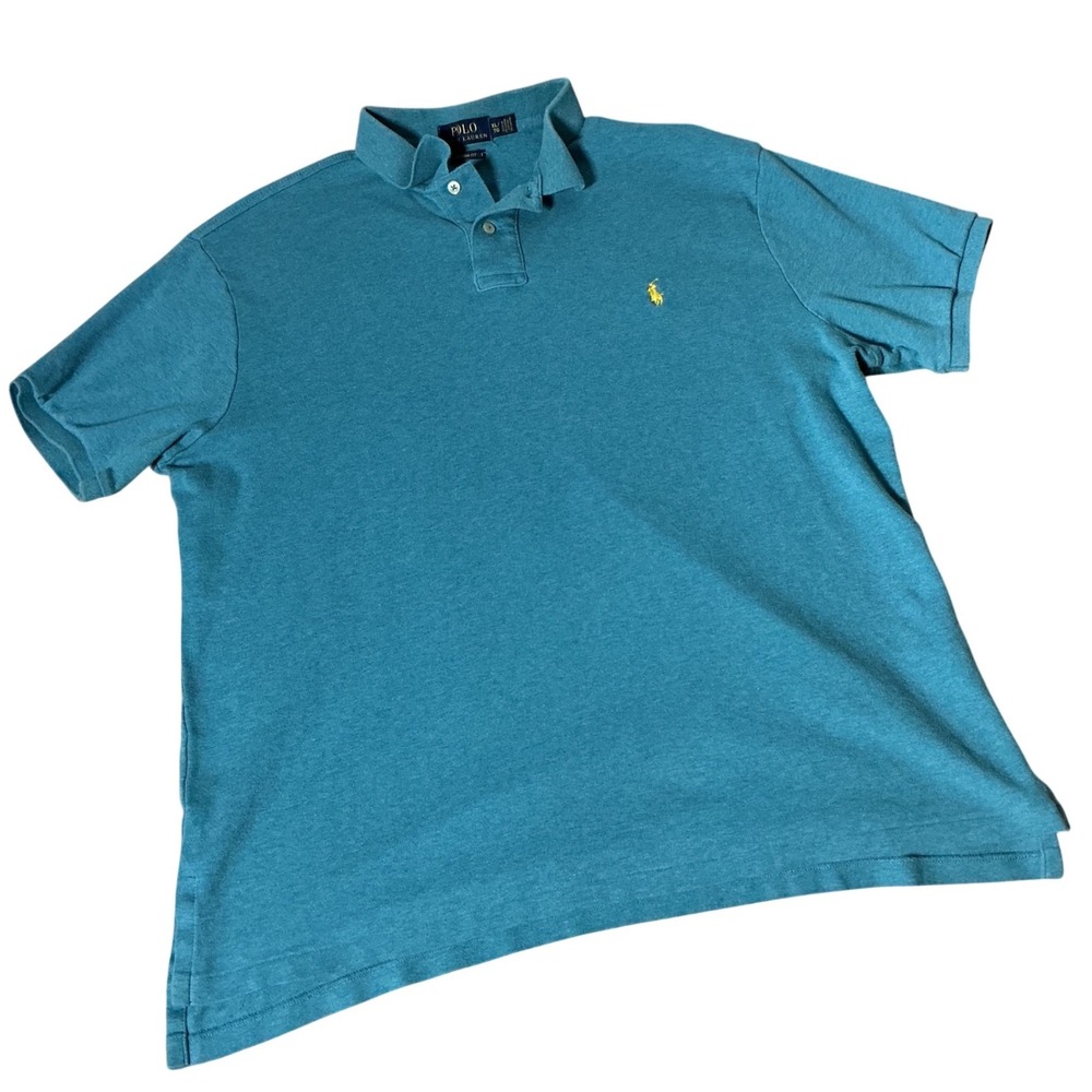 Polo Ralph Lauren‎ Old Money Mens Custom Fit Polo Preppy Shirt XL